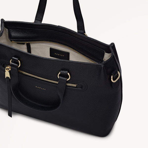 Radley London Black Medium Ziptop Grab | Pickwick AW25 | Radley London