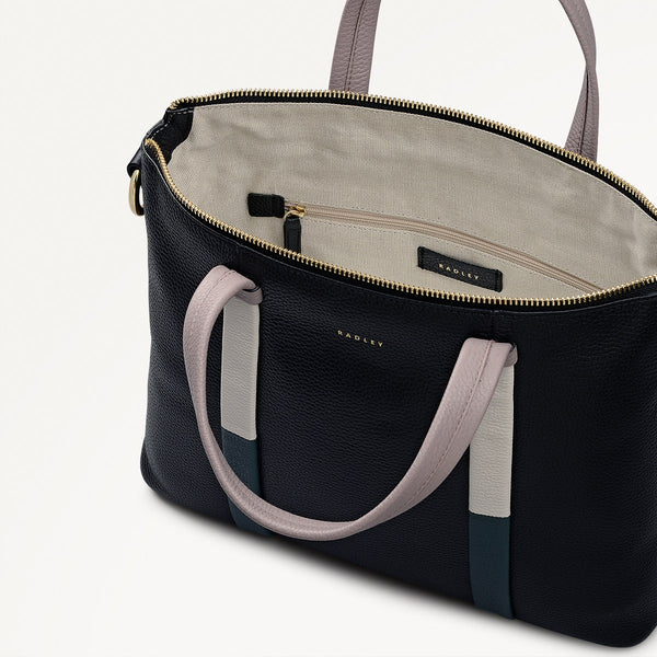 Radley London Black Medium Ziptop Grab | Waterloo Way AW25 | Radley London
