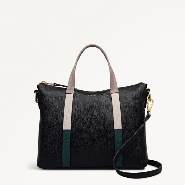 radley london Black Medium Ziptop Grab | Waterloo Way AW25 | Radley London radley london Black Medium Ziptop Grab | Waterloo Way AW25 | Radley London