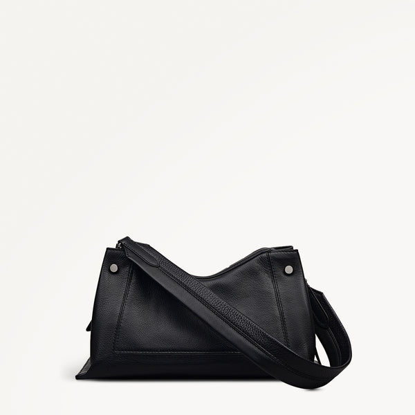 Radley London Black Medium Ziptop Shoulder | Hope Gardens AW25 | Radley London