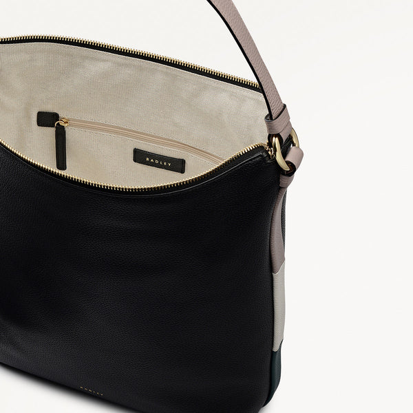 Radley London Black Medium Ziptop Shoulder | Waterloo Way AW25 | Radley London