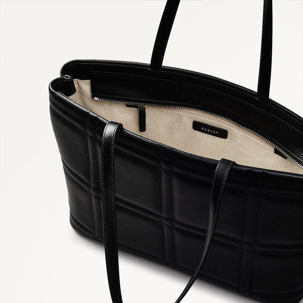 Radley London Black Medium Ziptop Tote | Sunny Dene - Quilt Ss25 | Radley