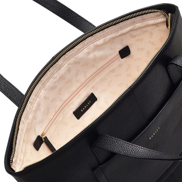Radley London Black Medium Ziptop Tote | Sycamore Grove AW24 | Radley London