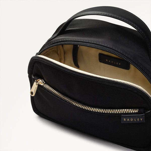 Radley London Black Mini Zip Around Crossbody | Montague Lane Responsible Ss25 | Radley