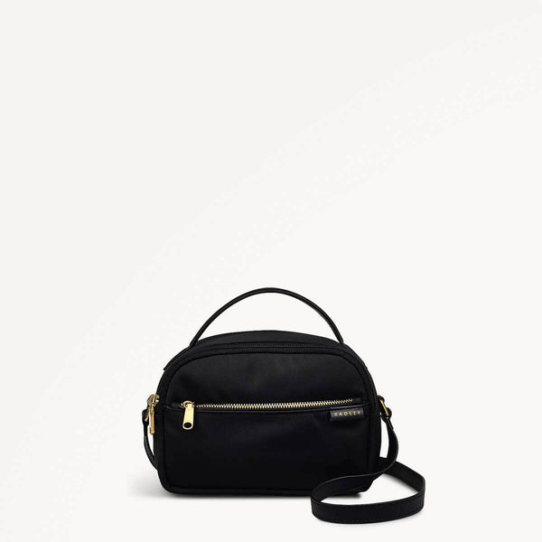 radley london Black Mini Zip Around Crossbody | Montague Lane Responsible Ss25 | Radley