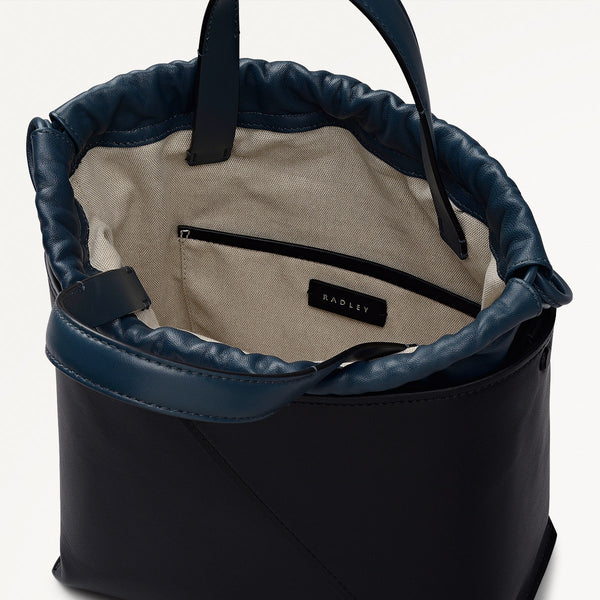 Radley London Black Small Drawstring Grab | The Portobello AW25 | Radley London