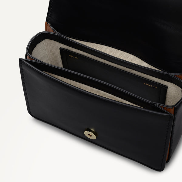 Radley London Black Small Flapover Shoulder | The Belsize AW25 | Radley London