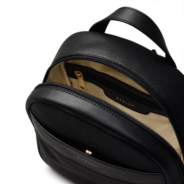 Radley London Black Small Zip Around Backpack | Suffolk Road AW24 | Radley London