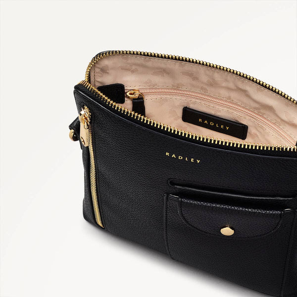 Radley London Black Small Zip-Top Crossbody Bag | Ridge Park SS25 | Radley