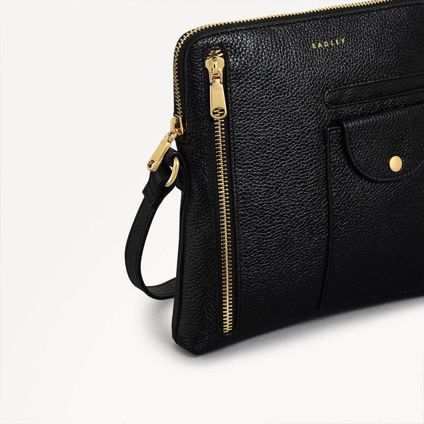 Radley London Black Small Zip-Top Crossbody Bag | Ridge Park SS25 | Radley