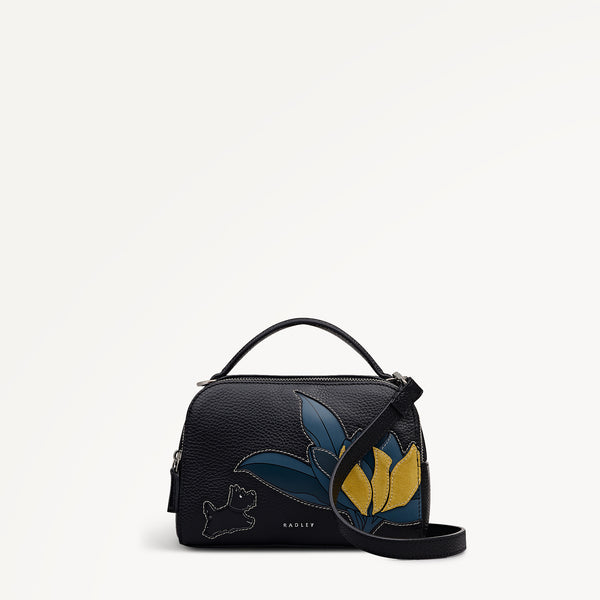 radley london Black Small Ziptop Cross Body | Nature Blooms AW25 | Radley London