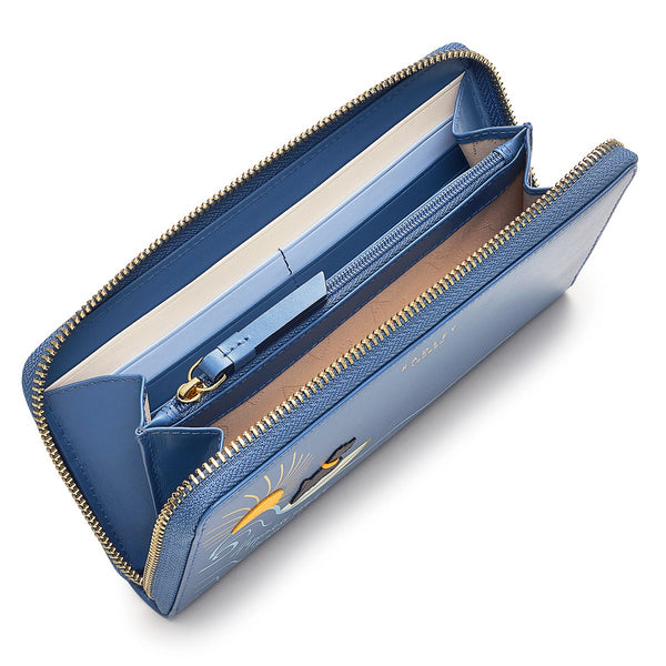 Radley London Boathouse Blue Large Navy Purse | Happiness Comes In Waves AW24 | Radley