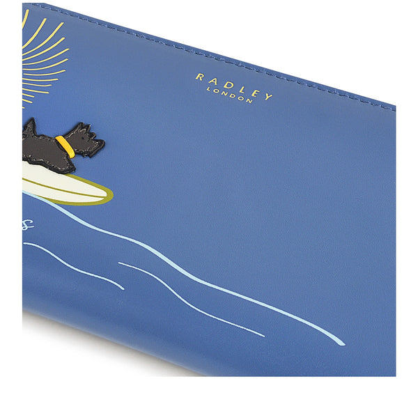 Radley London Boathouse Blue Large Navy Purse | Happiness Comes In Waves AW24 | Radley