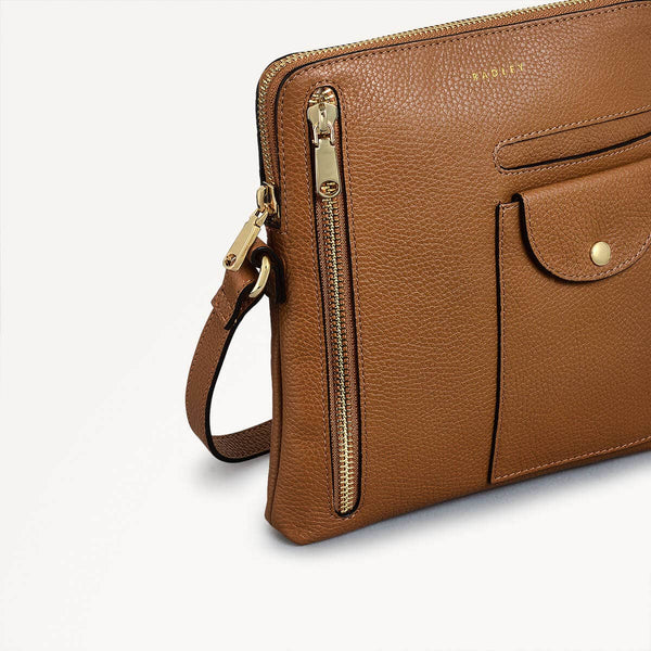 Radley London Caramel Brown Small Zip-Top Crossbody Bag | Ridge Park SS25 | Radley