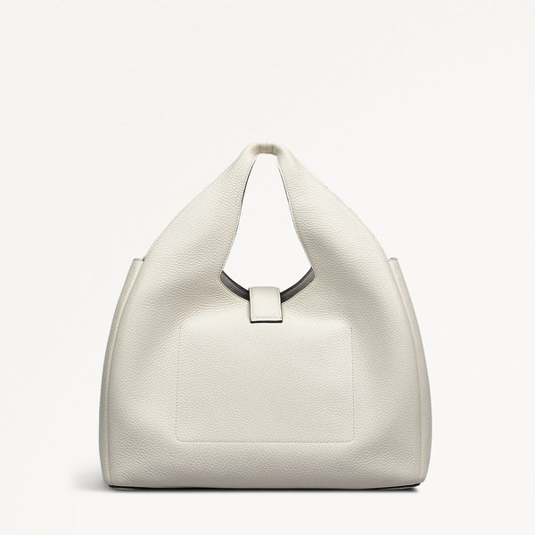 Radley London Chalk White Leather Grab Bag | Sloane Street AW25 | Radley