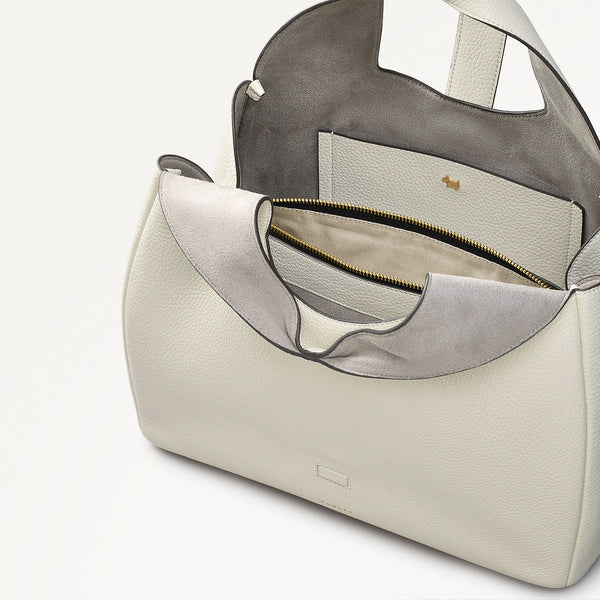 Radley London Chalk White Leather Grab Bag | Sloane Street AW25 | Radley