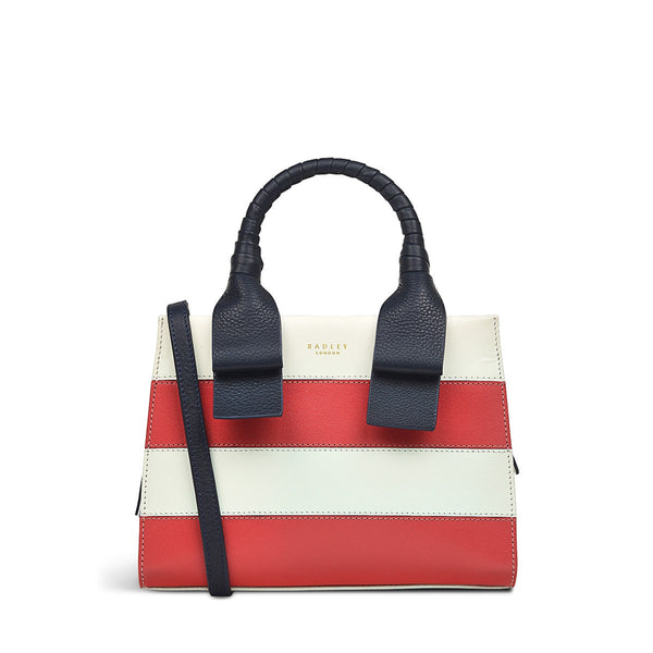 radley london Chalk White Leather Handbag | Finch Lane Stripe AW24 | Radley
