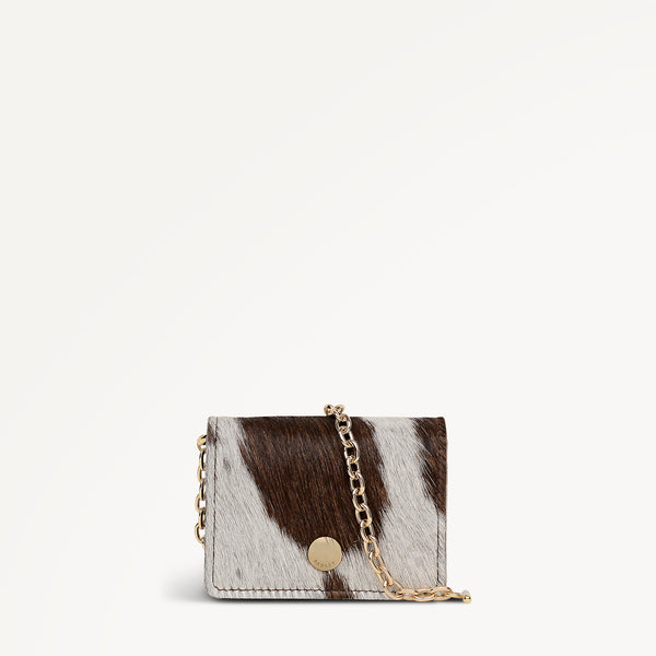 radley london Chester Row - Cow Hide Small Card Holder Dark Oak - 113174