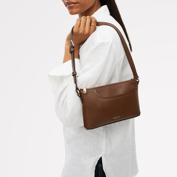 Radley London Chocolate Mini Ziptop Ew Shoulder | Pockets AW25 | Radley London