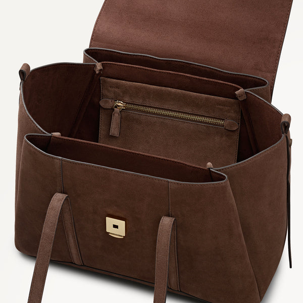 Radley London Coffee Medium Flapover Shoulder | The Chancery AW25 | Radley London