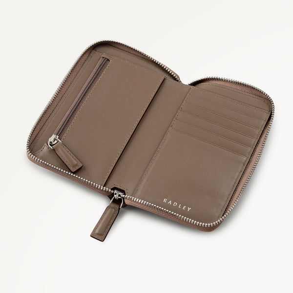 Radley London Coffee Medium Zip Around Purse | Over The Hills AW25 | Radley London