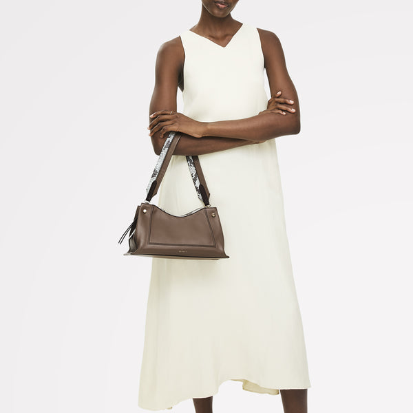 Radley London Coffee Medium Ziptop Shoulder | Hope Gardens AW25 | Radley London
