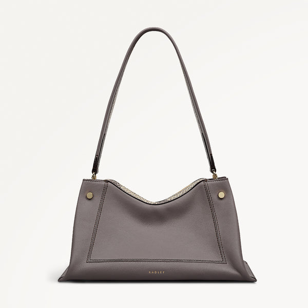 Radley London Coffee Medium Ziptop Shoulder | Hope Gardens AW25 | Radley London