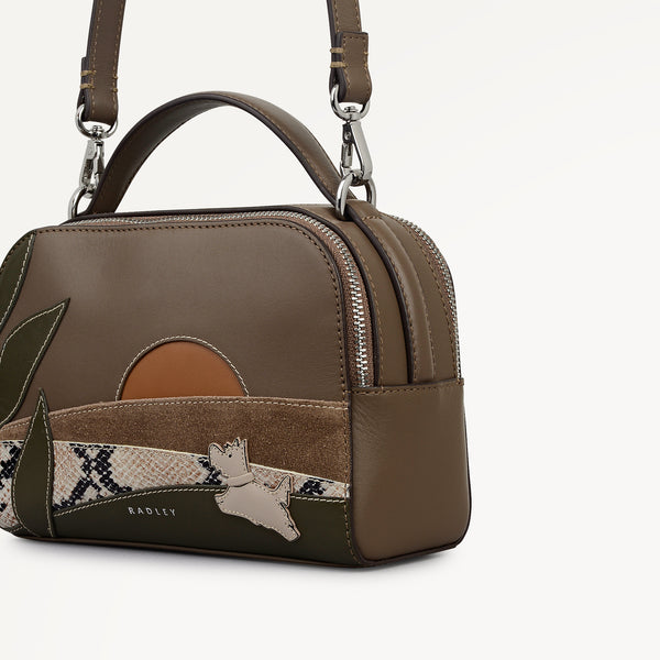 Radley London Coffee Small Ziptop Cross Body | Over The Hills AW25 | Radley London