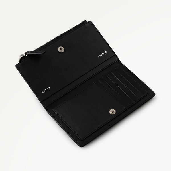 Radley London Coin Street - Stud Medium Ziptop Wallet Black - 113175