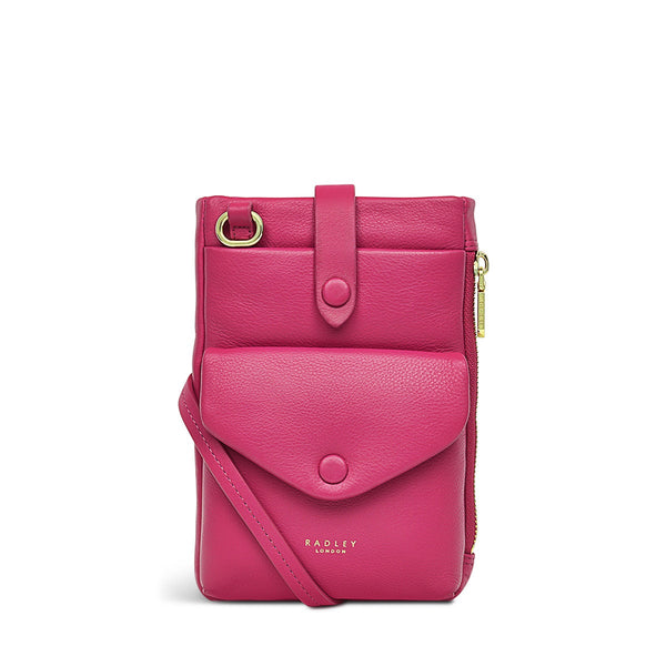 radley london Coulis Pink Designer Phone Bag | Mallow Street AW24 | Radley London