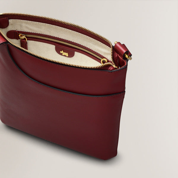 Radley London Cranberry Red Handbag Crossbody | Pockets Icon AW24 | Radley
