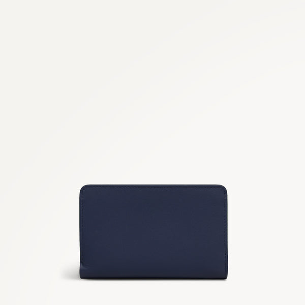 Radley London Dark Blue Medium Bifold Purse | It's Written In The Snowflakes AW25 | Radley London