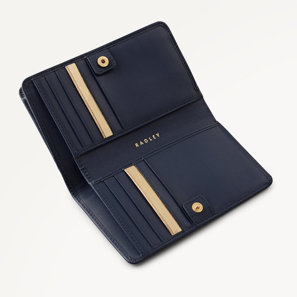 Radley London Dark Blue Medium Bifold Purse | It's Written In The Snowflakes AW25 | Radley London
