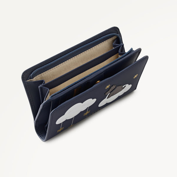Radley London Dark Blue Medium Bifold Purse | It's Written In The Snowflakes AW25 | Radley London
