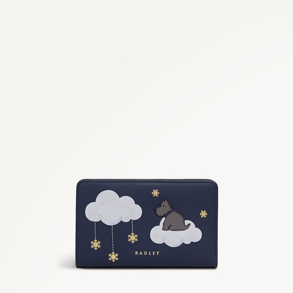 radley london Dark Blue Medium Bifold Purse | It's Written In The Snowflakes AW25 | Radley London