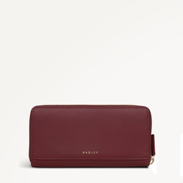 Radley London Dark Cherry Large Zip Around Wallet | It's Written In The Snowflakes AW25 | Radley London