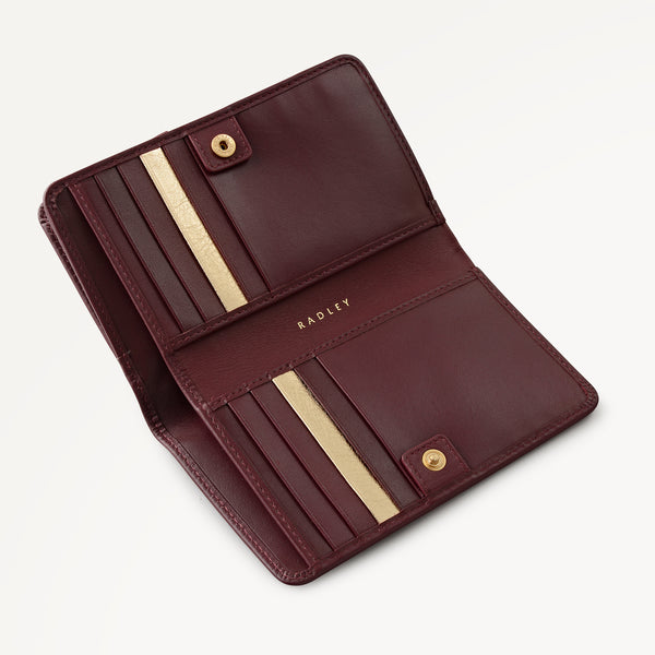 Radley London Dark Cherry Medium Bifold Purse | It's Written In The Snowflakes AW25 | Radley London
