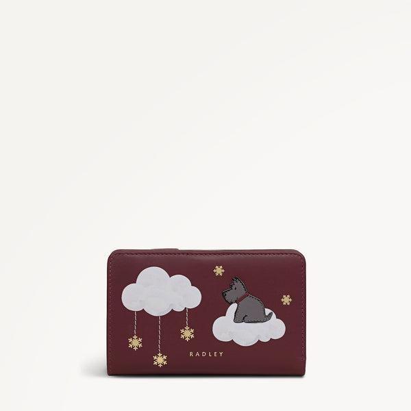 radley london Dark Cherry Medium Bifold Purse | It's Written In The Snowflakes AW25 | Radley London