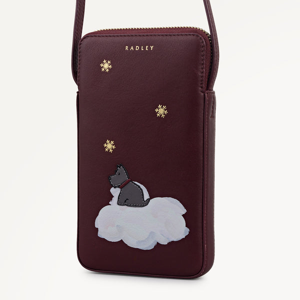 Radley London Dark Cherry Medium Phone Cross Body | It's Written In The Snowflakes AW25 | Radley London