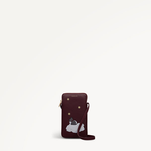 radley london Dark Cherry Medium Phone Cross Body | It's Written In The Snowflakes AW25 | Radley London