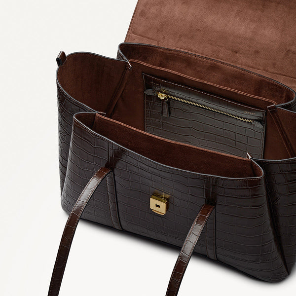 Radley London Dark Oak Large Flapover Shoulder | The Chancery AW25 | Radley London