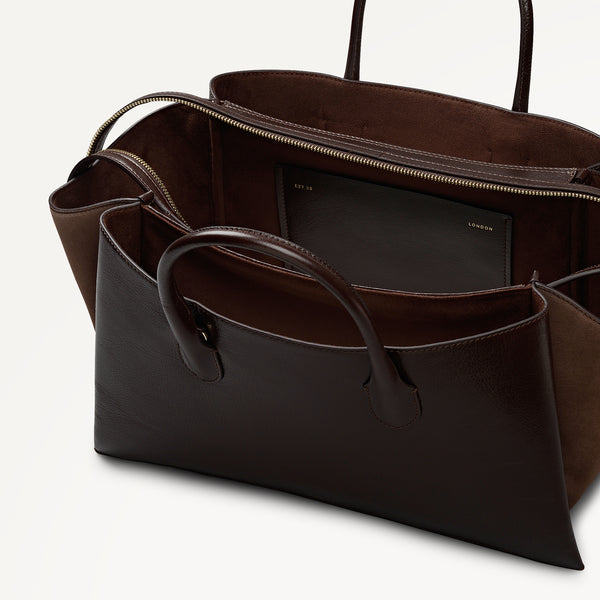 Radley London Dark Oak Large Ziptop Grab | The Romilly AW25 | Radley London