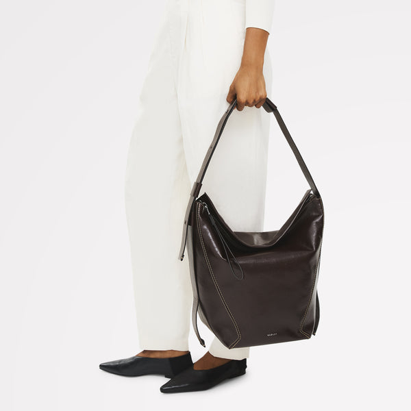 Radley London Dark Oak Large Ziptop Shoulder | De Beauvoir AW25 | Radley London