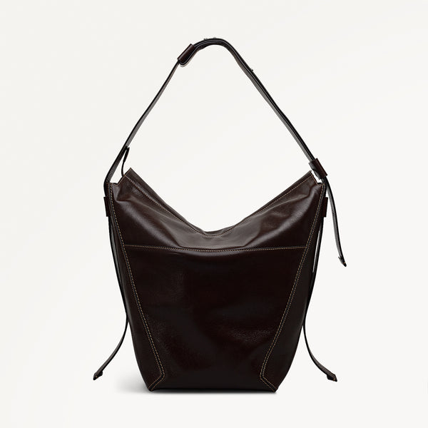 Radley London Dark Oak Large Ziptop Shoulder | De Beauvoir AW25 | Radley London