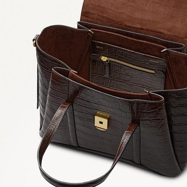 Radley London Dark Oak Medium Flapover Grab | The Chancery AW25 | Radley London