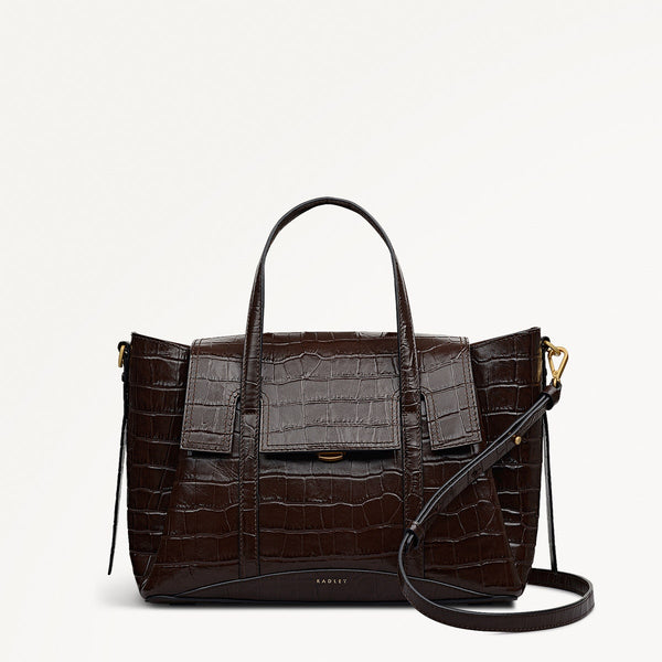 radley london Dark Oak Medium Flapover Grab | The Chancery AW25 | Radley London