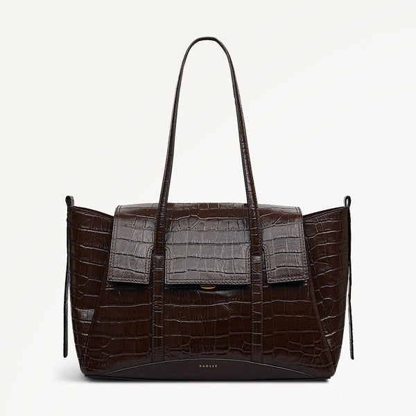 radley london Dark Oak Medium Flapover Shoulder | The Chancery AW25 | Radley London