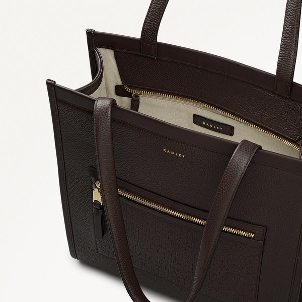 Radley London Dark Oak Medium Ziptop Tote | Alba Place AW25 | Radley London