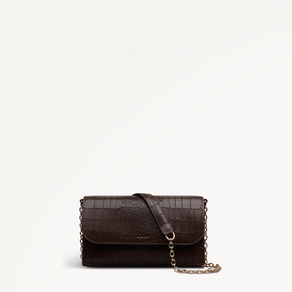 radley london Dark Oak Micro Flapover Cross Body Bag | The Rathbone AW25 | Radley London