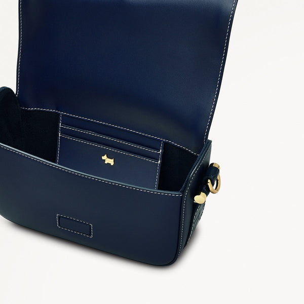 Radley London Evenfall Blue Cross Body Leather Bag | Bathurst Mews Indigo AW25 | Radley
